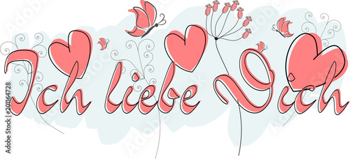 Ich liebe Dich - Grußkarte