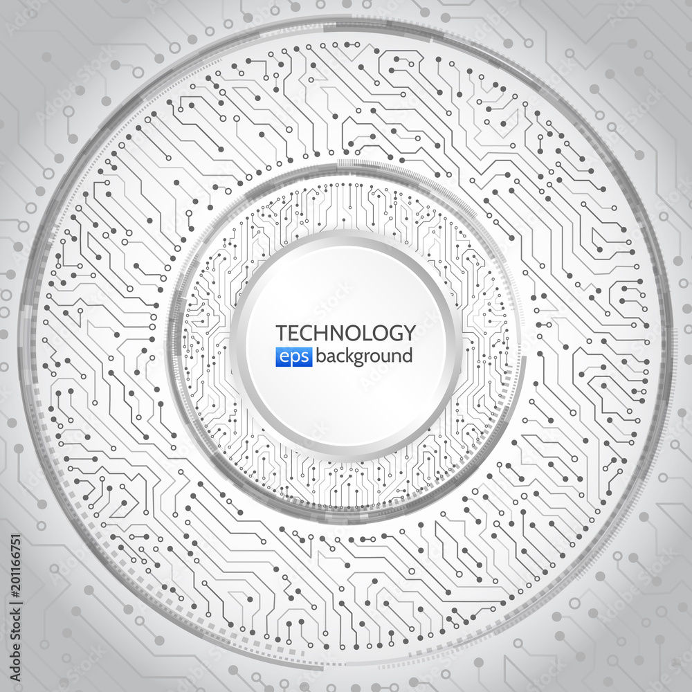 High-tech technology round background texture. Circle circuit board vector illustration. Communication and engineering concept. High-tech technology round background texture. Circle circuit board vector illustration. Communication and engineering concept.