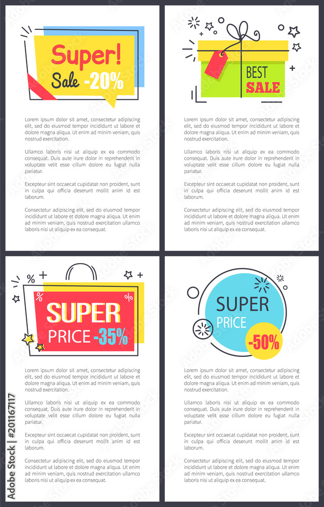Super Sale and Price -50 on Vector Illustration