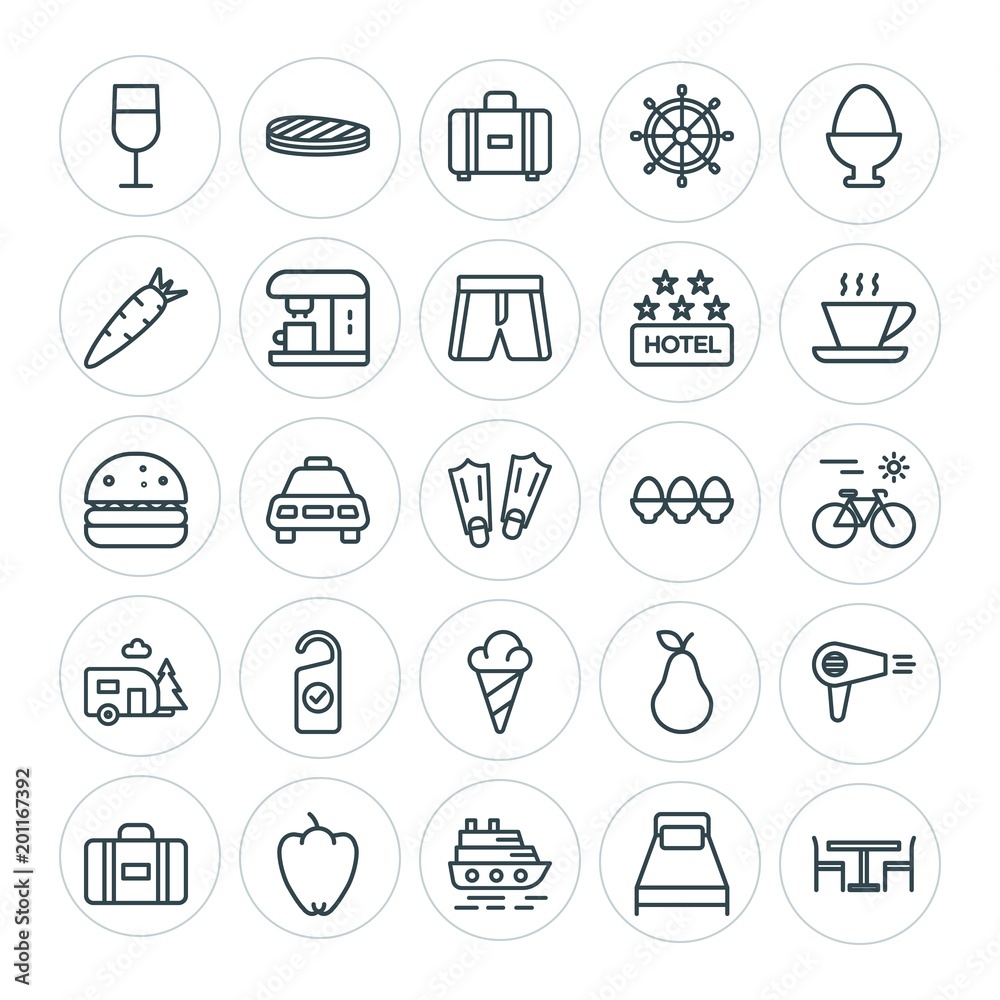 Modern Simple Set of food, hotel, drinks, travel Vector outline Icons. ..Contains such Icons as city, room, design, baggage, vacation and more on white background. Fully Editable. Pixel Perfect Modern Simple Set of food, hotel, drinks, travel Vector outline Icons. ..Contains such Icons as city, room, design, baggage, vacation and more on white background. Fully Editable. Pixel Perfect