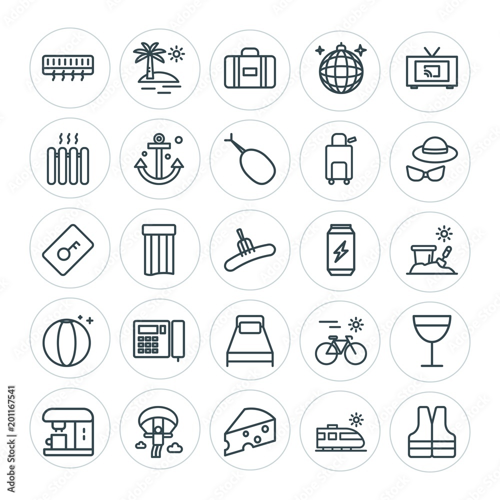 Modern Simple Set of food, hotel, drinks, travel Vector outline Icons. ..Contains such Icons as wine, water, safety, bike, vacation and more on white background. Fully Editable. Pixel Perfect Modern Simple Set of food, hotel, drinks, travel Vector outline Icons. ..Contains such Icons as wine, water, safety, bike, vacation and more on white background. Fully Editable. Pixel Perfect