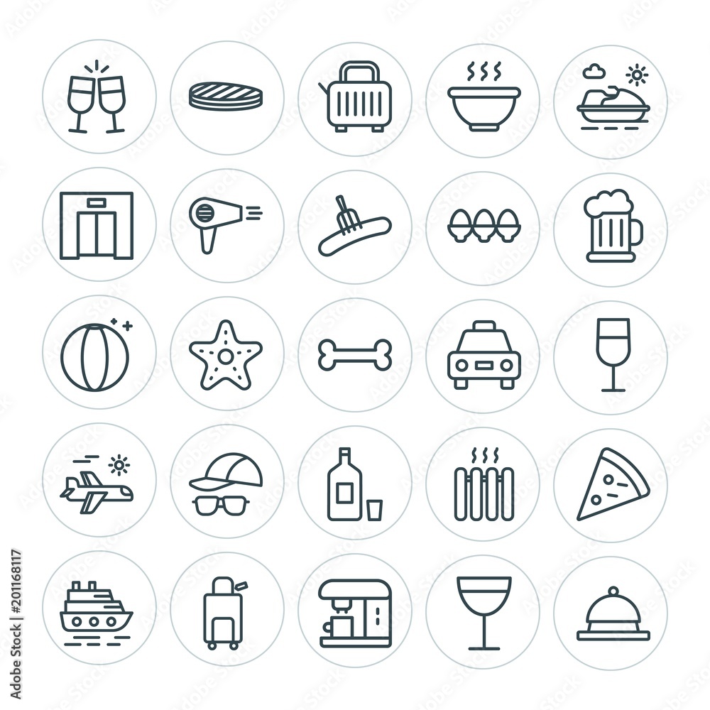 Modern Simple Set of food, hotel, drinks, travel Vector outline Icons. ..Contains such Icons as drink, salad, trip, sea, home, toast and more on white background. Fully Editable. Pixel Perfect Modern Simple Set of food, hotel, drinks, travel Vector outline Icons. ..Contains such Icons as drink, salad, trip, sea, home, toast and more on white background. Fully Editable. Pixel Perfect