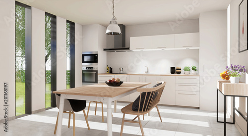 Fotografie vue 3d cuisine 07