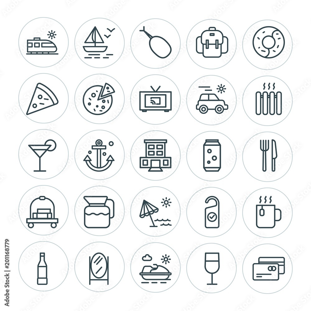 Modern Simple Set of food, hotel, drinks, travel Vector outline Icons. ..Contains such Icons as motel, plastic, yacht, wine, cup, hotel and more on white background. Fully Editable. Pixel Perfect Modern Simple Set of food, hotel, drinks, travel Vector outline Icons. ..Contains such Icons as motel, plastic, yacht, wine, cup, hotel and more on white background. Fully Editable. Pixel Perfect