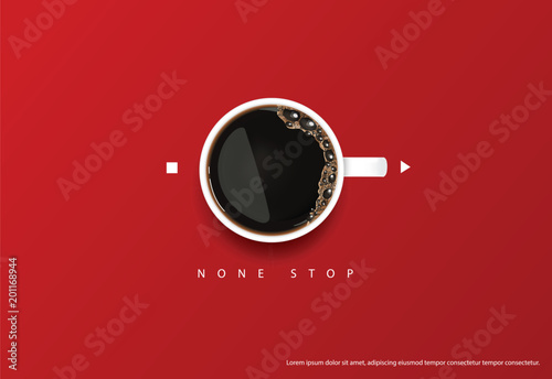 Coffee Poster Advertisement Flayers Vector Illustration