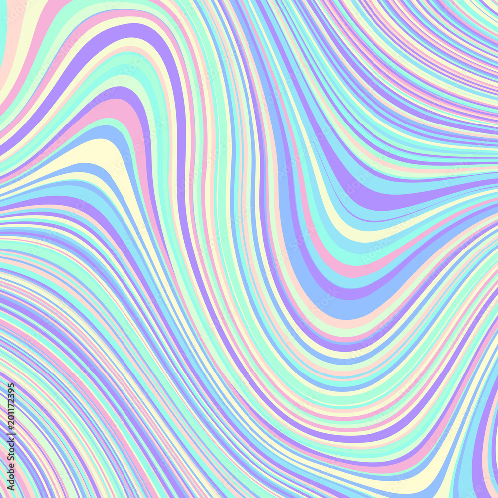 Abstract vector pattern. Curved wavy psychedelic irregular lines. Pattern based on fractal image.