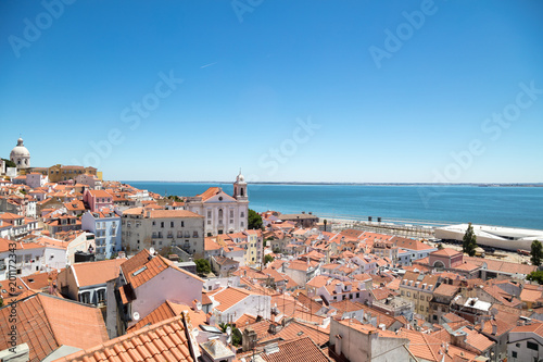 Portugal, Lisbon, Panorama of Old Town photo