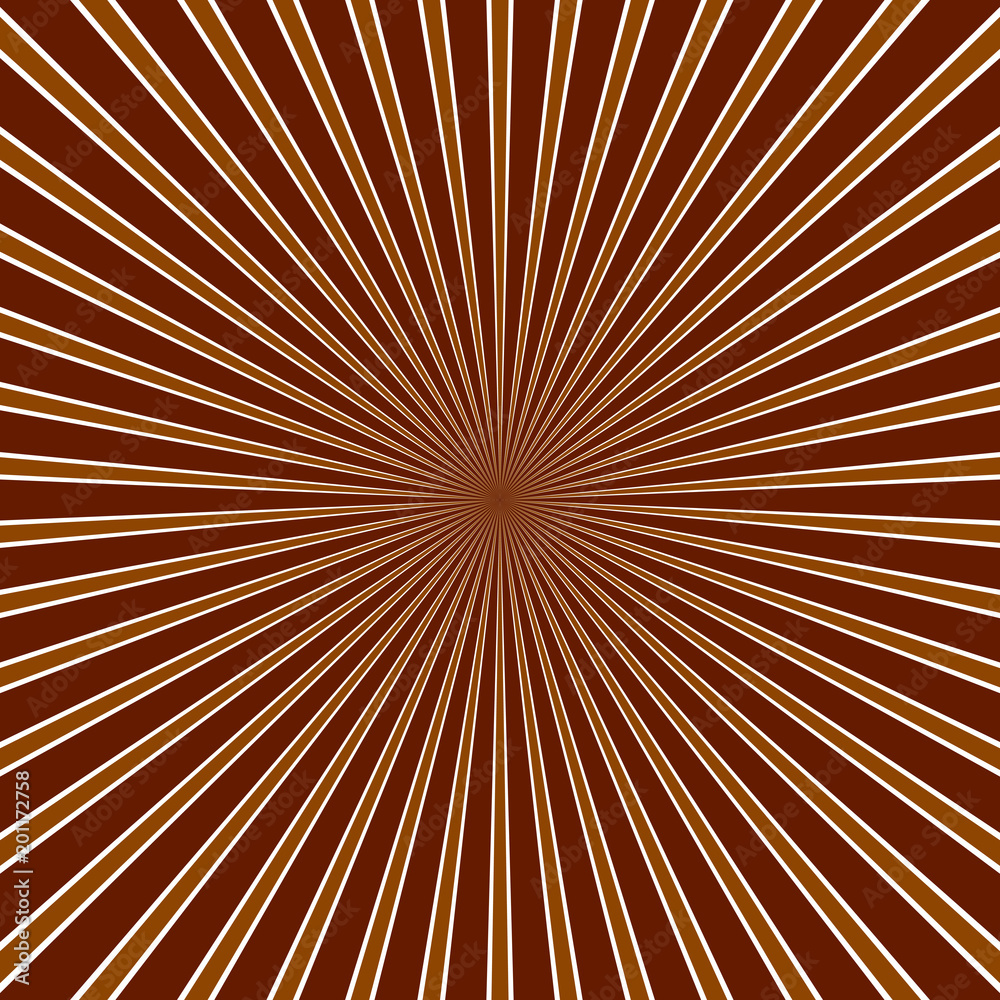 Obraz premium Abstract ray background - hypnotic vector illustration from striped rays