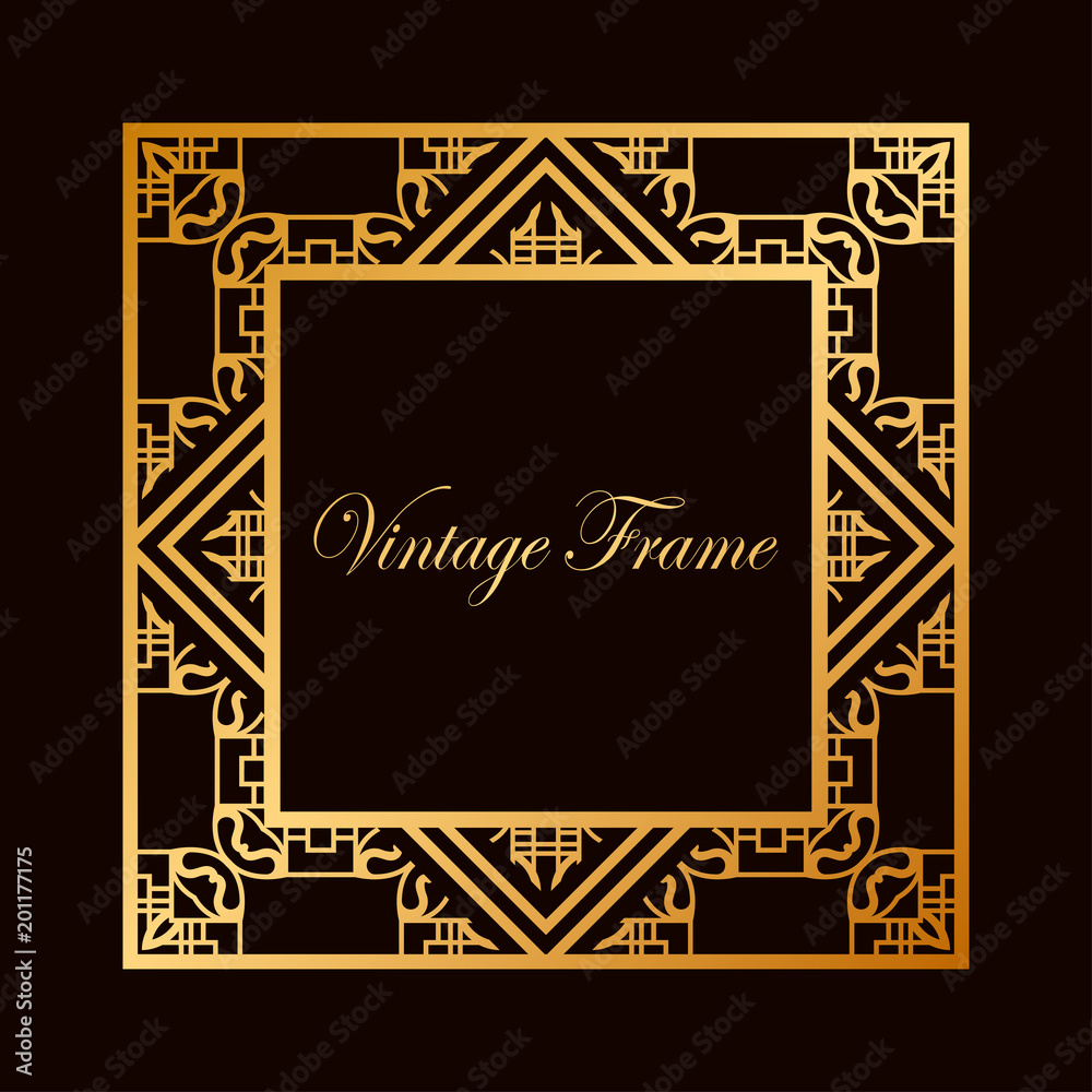 Art Deco frame border