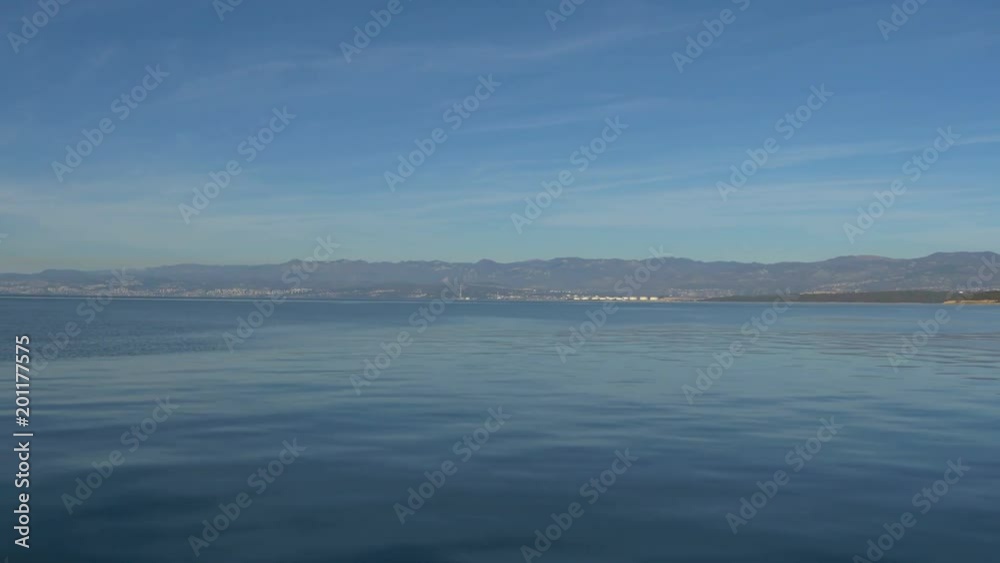 Calm sea near Krk Island