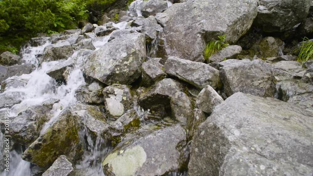 Timelaps of stones in mountain stream 4k HDR H264 Timelaps of stones in mountain stream 4k HDR H264