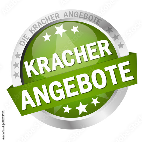 Button with Banner Kracherangebote