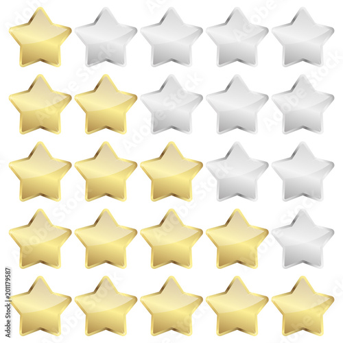 review stars vector