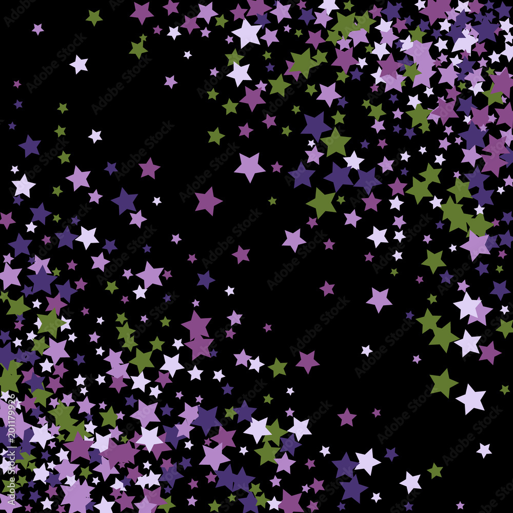 Stars confetti background. Celebration confetti decoration. Rich VIP premium design