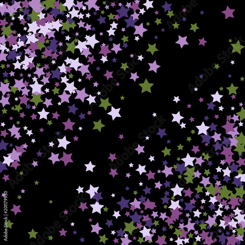 Stars confetti background. Celebration confetti decoration. Rich VIP premium design