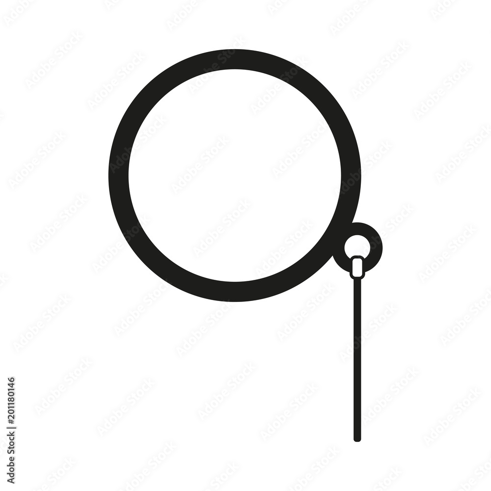 Fotografie Black and white monocle silhouette
