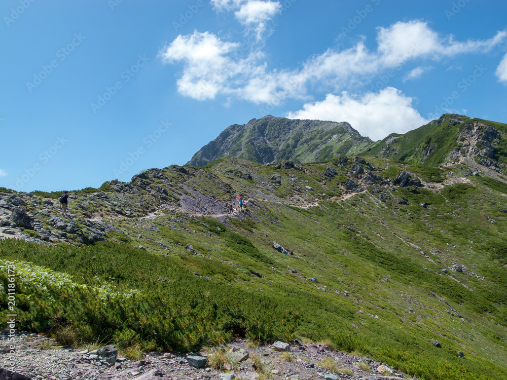 北岳の尾根 北岳の尾根
