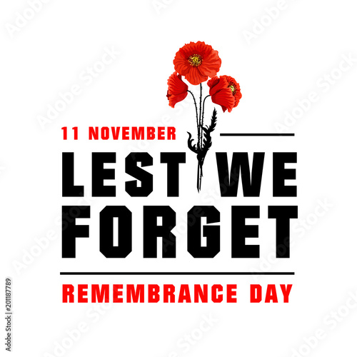 Vector poster for Remembrance day