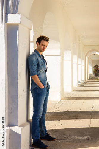 Handsome sad guy photo