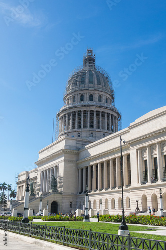Famous National Capitol (Capitolio Nacional) building. The National Capitol Building was the seat of government in Cuba until the Cuban in 1959.