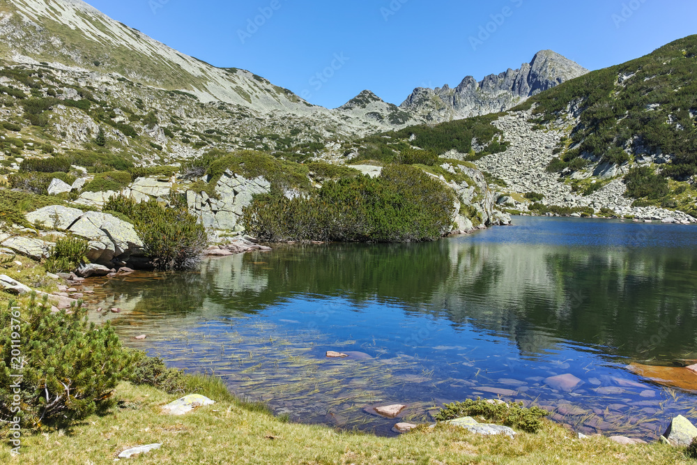 Amazing Landscape with  Valyavishko Lake and Dzhangal peak, Pirin Mountain, Bulgaria