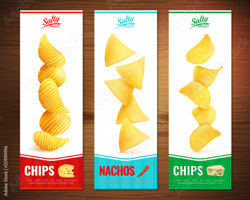 Salty Chips Vertical Banners