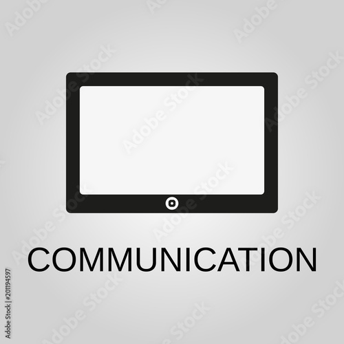 Communication icon. Communication symbol. Flat design. Stock - Vector illustration