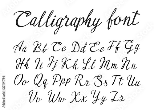 font calligraphy black