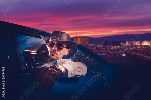 Photography Cowboy Leaving Las Vegas