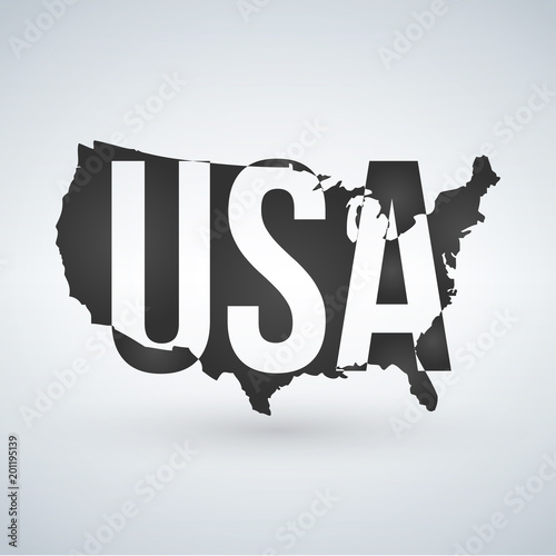 US logo or icon with USA le...
