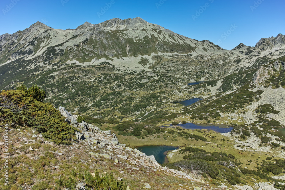 Amazing landscape with Polezhan peak and Prevalsky Lakes, Pirin Mountain, Bulgaria