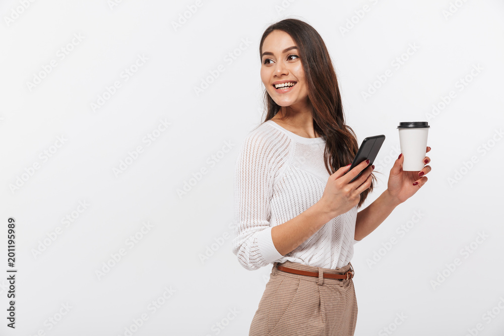 Full length portrait of a smiling asian businesswoman Full length portrait of a smiling asian businesswoman