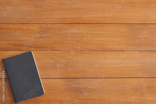 Minimal work space - Creative flat lay photo of workspace desk. Office desk wooden table background with mock up notebooks. Top view with copy space, flat lay photography.