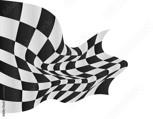 checkered flag background vector race design