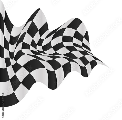 checkered flag background vector race design