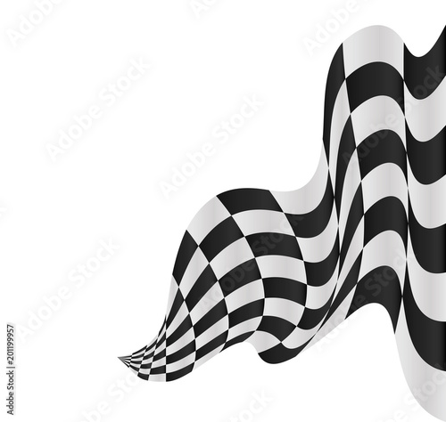 checkered flag background vector race design