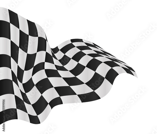 checkered flag background vector race design
