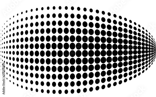 dot halftone. dotted design element abstract morph art background