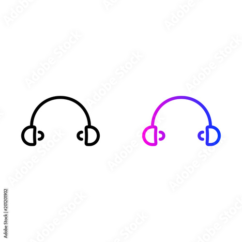Vector headphones icon