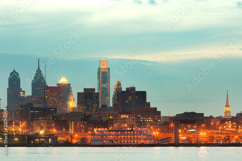 Skyline of downtown Philadelphia, Pennsylvania, USA