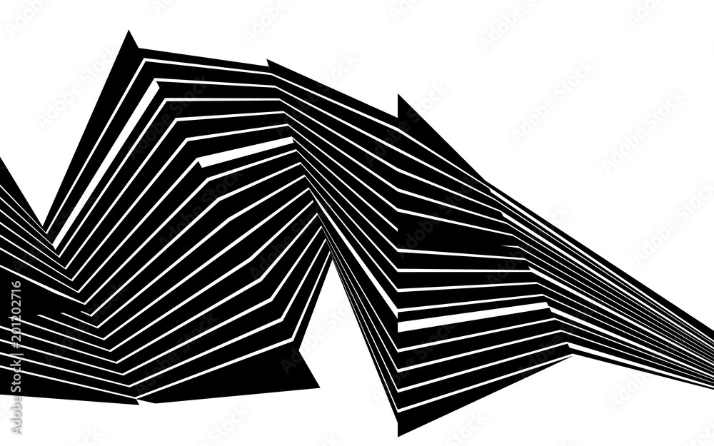 black and white stripe line abstract graphic optical art black and white stripe line abstract graphic optical art
