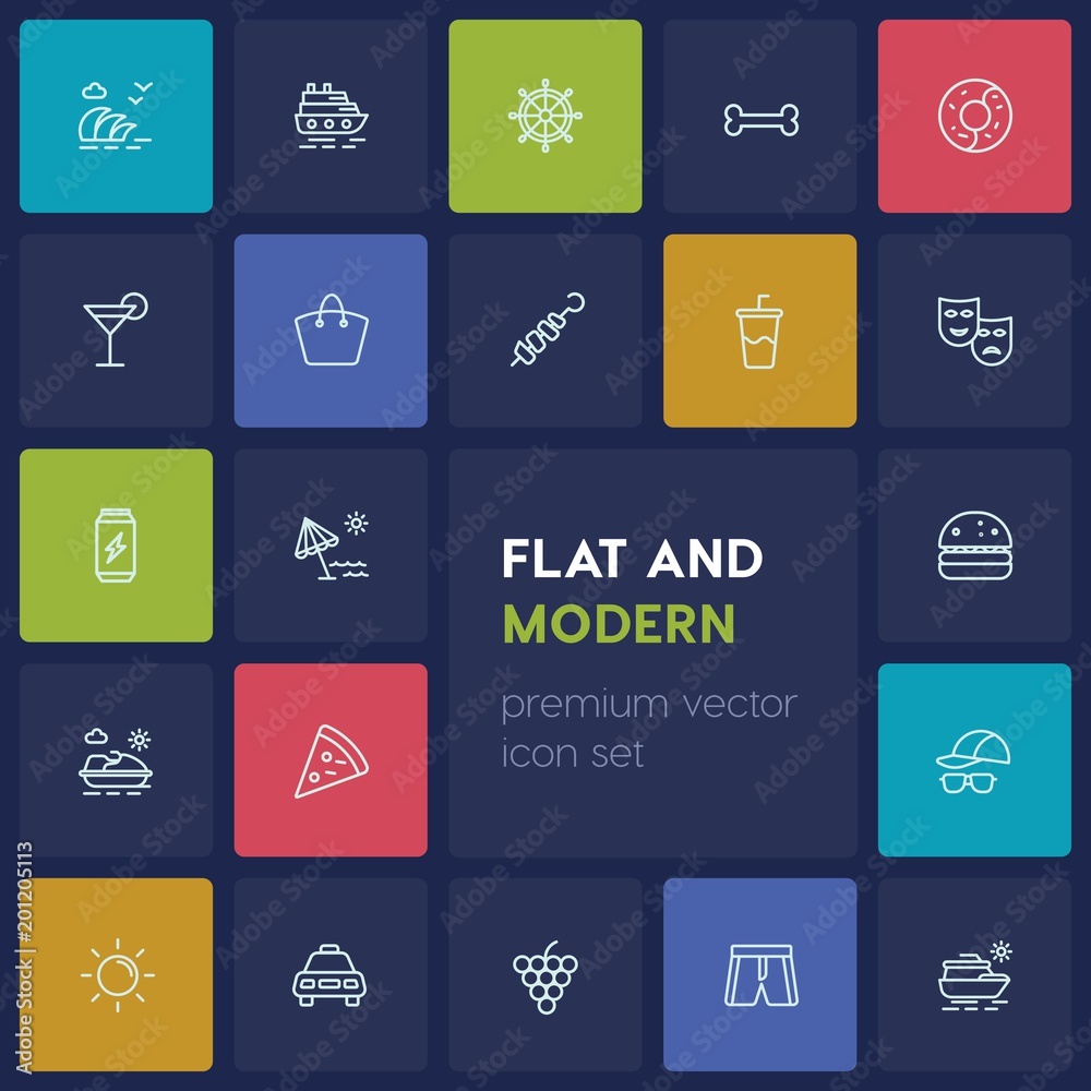 Modern Simple Set of food, drinks, travel Vector outline Icons. ..Contains such Icons as old, cruise, grape, bunch, hipster, sea, sweet and more on dark background. Fully Editable. Pixel Perfect Modern Simple Set of food, drinks, travel Vector outline Icons. ..Contains such Icons as old, cruise, grape, bunch, hipster, sea, sweet and more on dark background. Fully Editable. Pixel Perfect