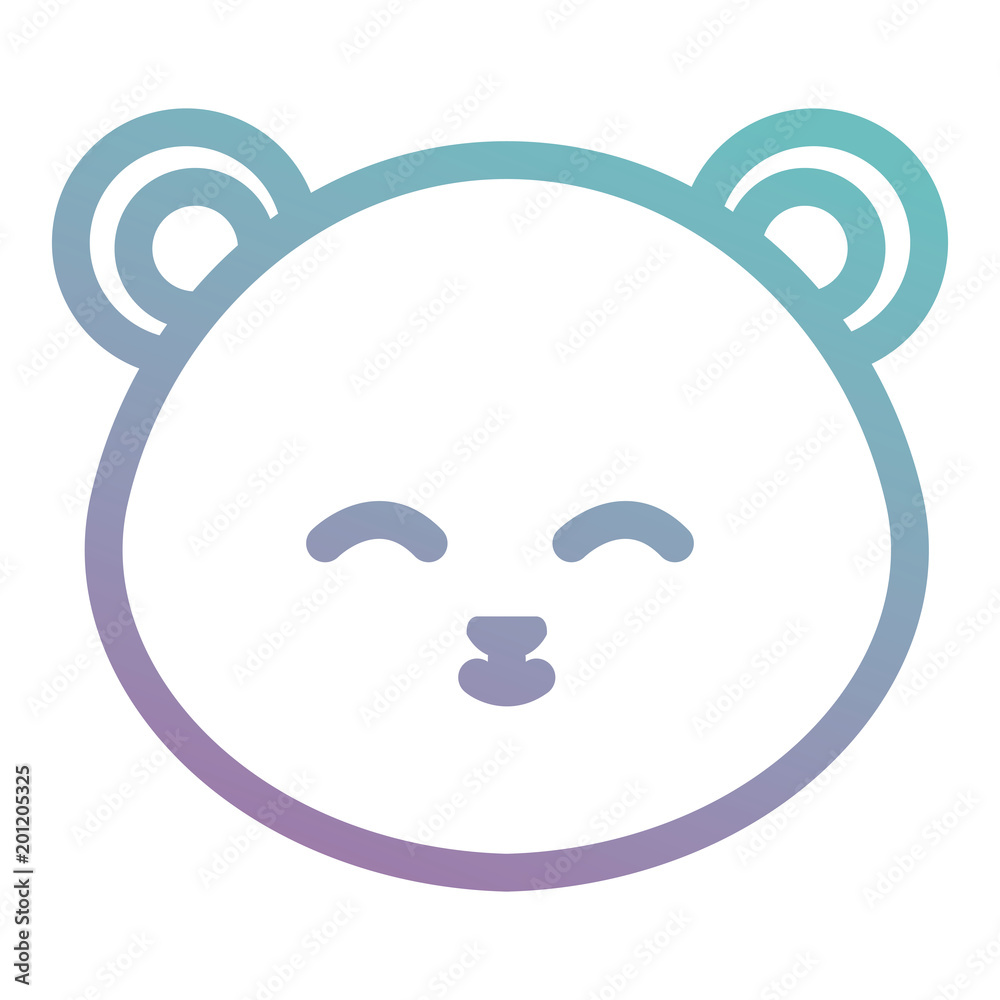 cute bear head character vector illustration design cute bear head character vector illustration design
