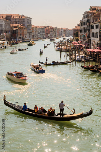 Gondola ride on Grand Canal, Venice