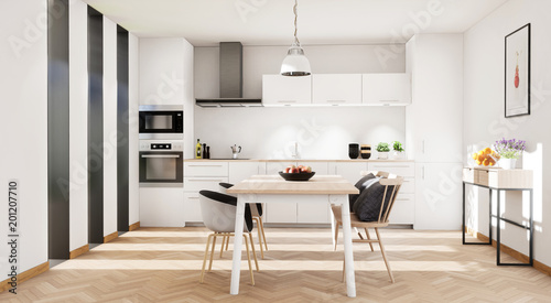 vue 3d cuisine scandinave 02