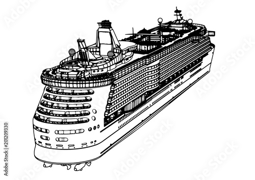 sketch of a vector liner cruise