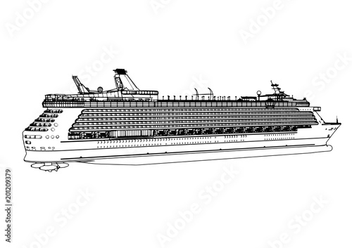 sketch of a vector liner cruise