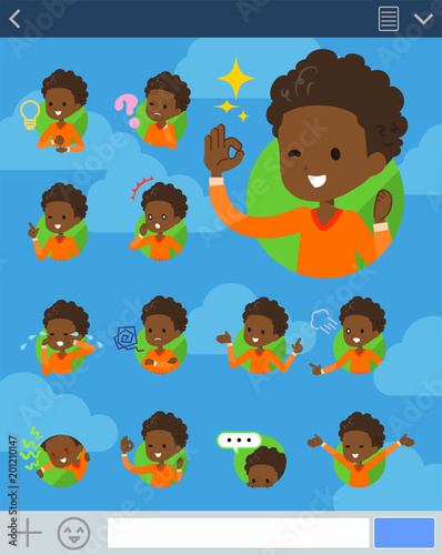 flat type perm hair boy black_sns