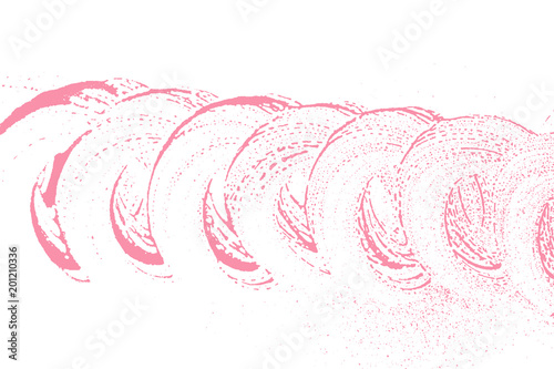 Natural soap texture. Amazing bright pink foam trace background. Artistic immaculate soap suds. Cleanliness, cleanness, purity concept. Vector illustration.