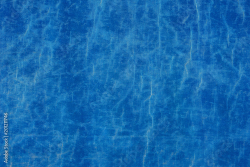 Blue tarpaulin or tarp texture photo